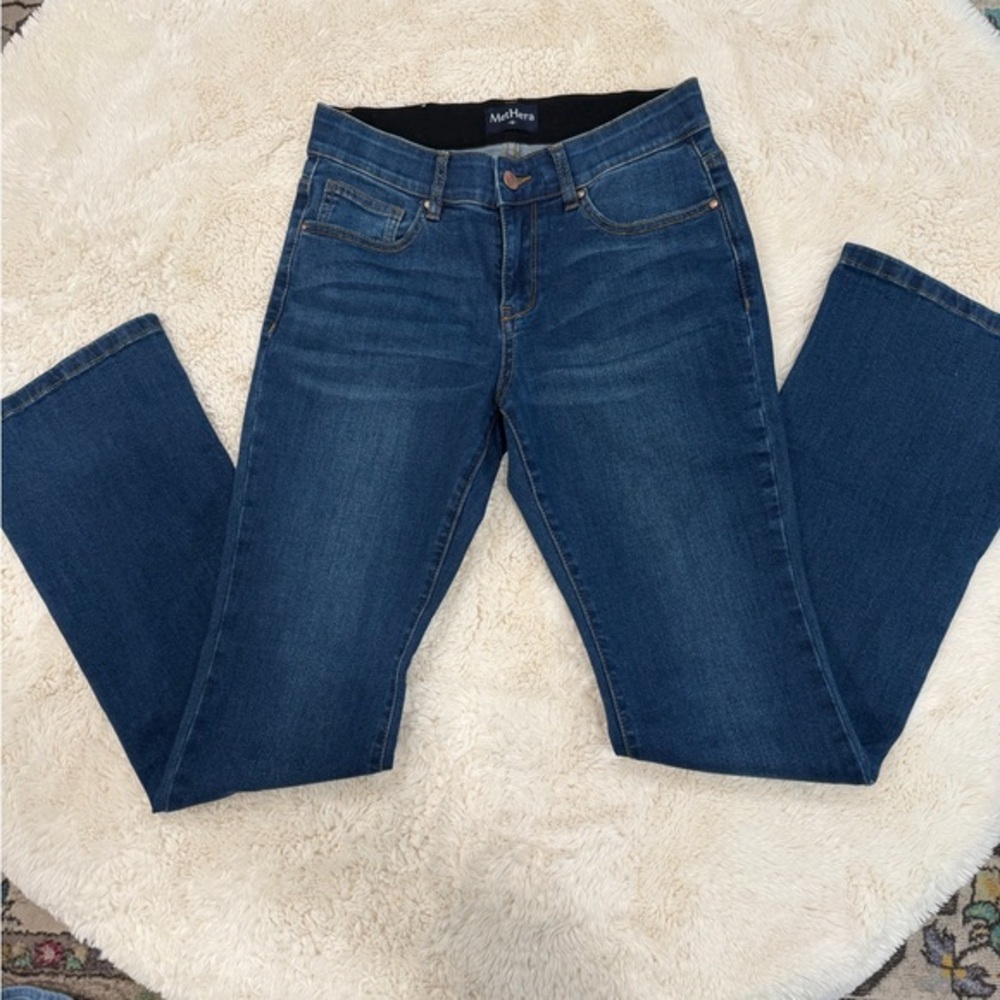 MetHera  Women's Classic Straight Leg Blue Jeans